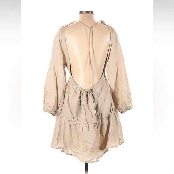 DISSH Lenore Linen Open Back Mini Dress - Picture 7 of 7